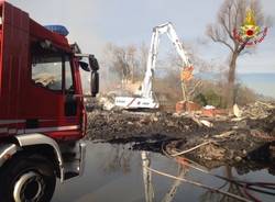 Incendio alla cartiera, il secondo giorno (inserita in galleria)