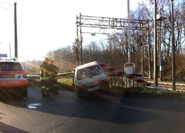 Incidente al passaggio a livello di Vedano (inserita in galleria)