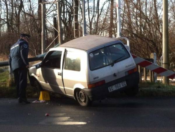 Incidente al passaggio a livello di Vedano (inserita in galleria)