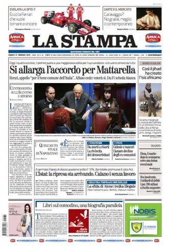 Le prime pagine dei giornali (inserita in galleria)