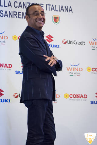 Carlo Conti, il presentatore del Festival di Sanremo  (inserita in galleria)