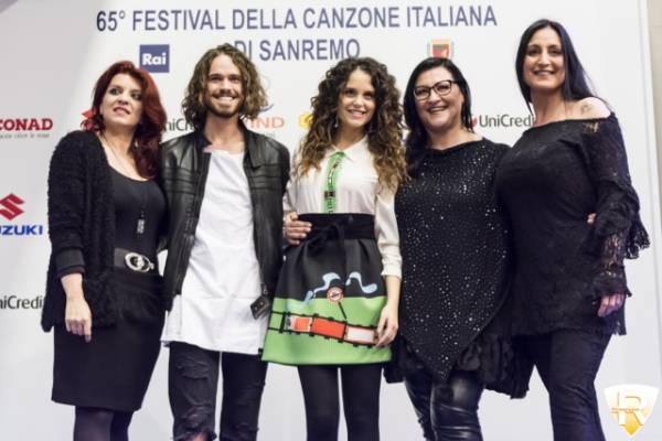 Il cast del musical "Romeo e Giulietta" al Festival di Sanremo  (inserita in galleria)