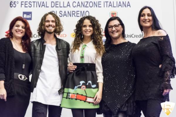 Il cast del musical "Romeo e Giulietta" al Festival di Sanremo  (inserita in galleria)