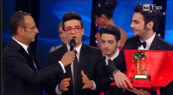 Il Volo vince il Festival di Sanremo (inserita in galleria)