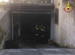 Incendio in un garage a Besozzo (inserita in galleria)