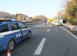 Incidente in A8 all'uscita di Gazzada (inserita in galleria)