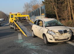 Incidente in A8 all'uscita di Gazzada (inserita in galleria)