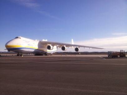 L'Antonov AN225 è arrivato (inserita in galleria)