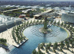 rendering lake arena e albero della vita expo2015