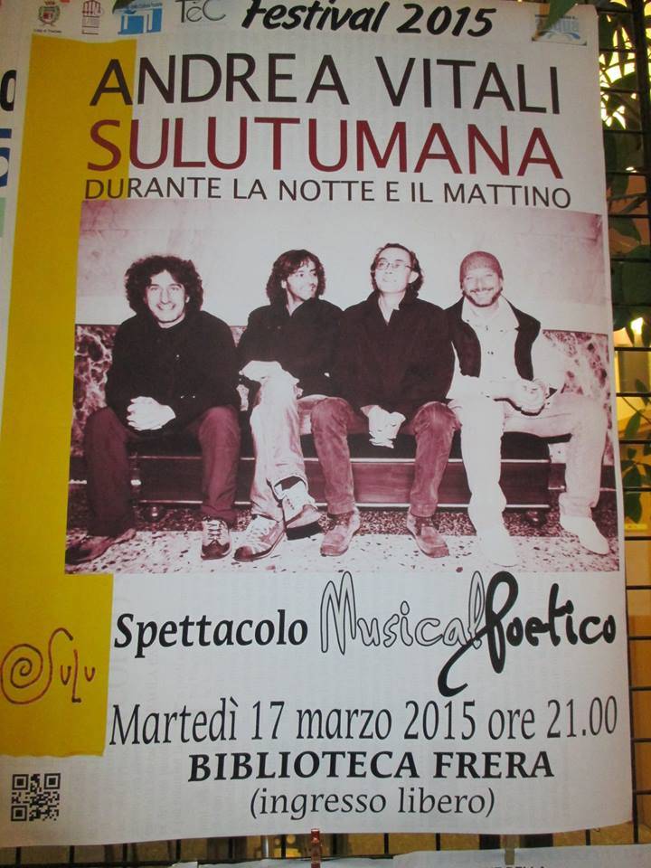 Andrea Vitali e Sulutumana in biblioteca Frera 