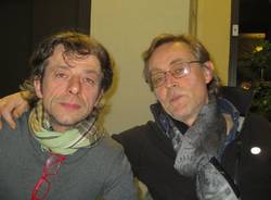 Andrea Vitali e Sulutumana in biblioteca Frera 