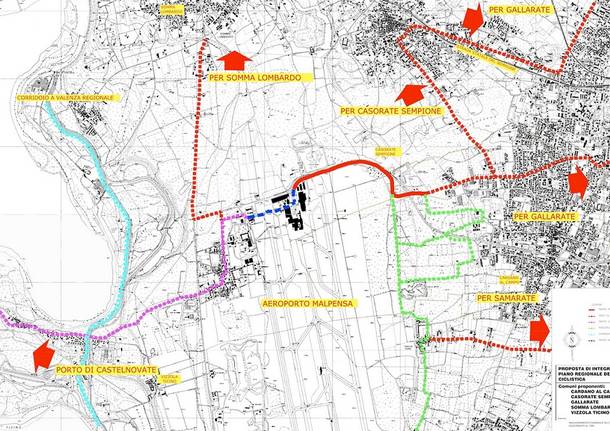 cardano al campo pista ciclabile a malpensa