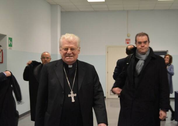 Cardinale Scola in visita alla Liuc
