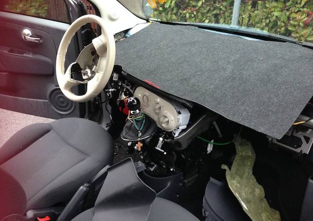 fiat 500 airbag rubato 2015