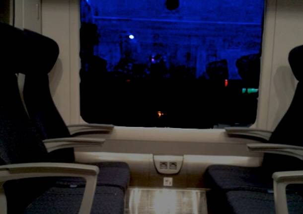 Graffiti su nuovo coradia trenord