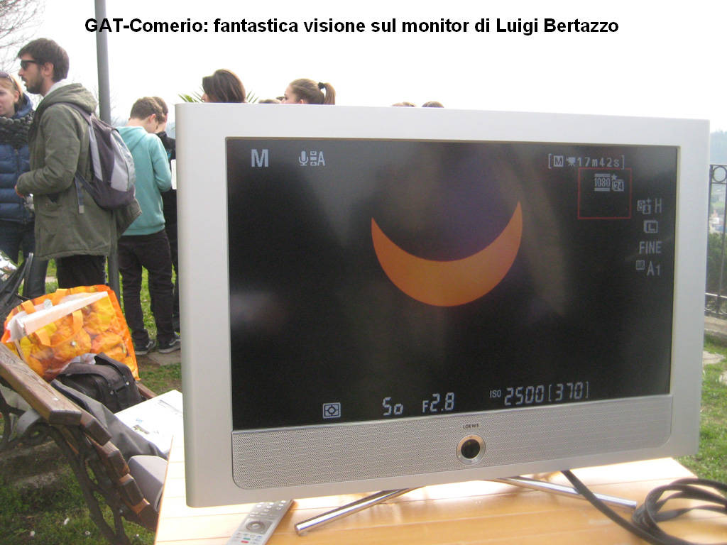 il Gat a Comerio per vedere l'eclissi