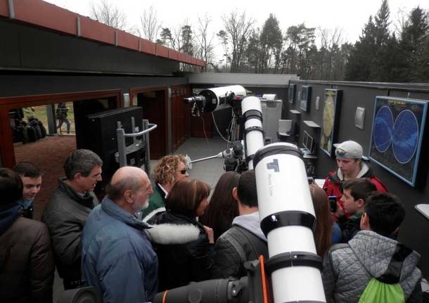 L’eclisse dall’Osservatorio nel Parco Pineta