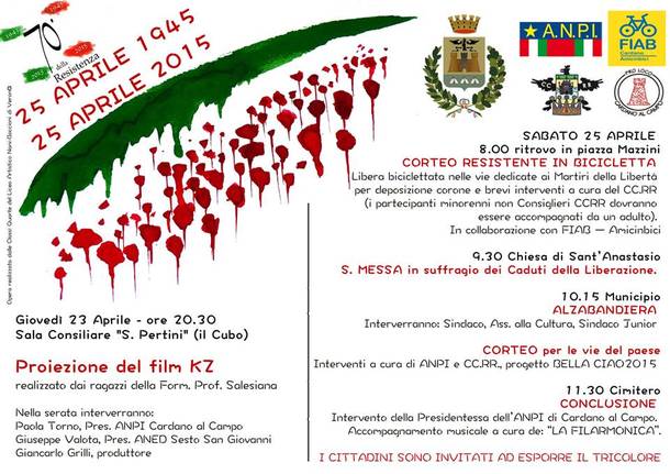 Celebrazione 70° Anniversario della Liberazione