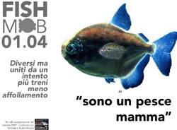 Il "Fish Mob" dei pendolari di Busto