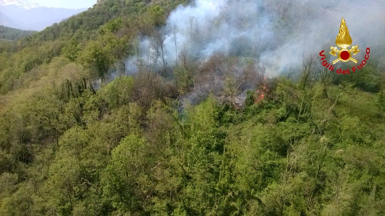 L'incendio di Caravate