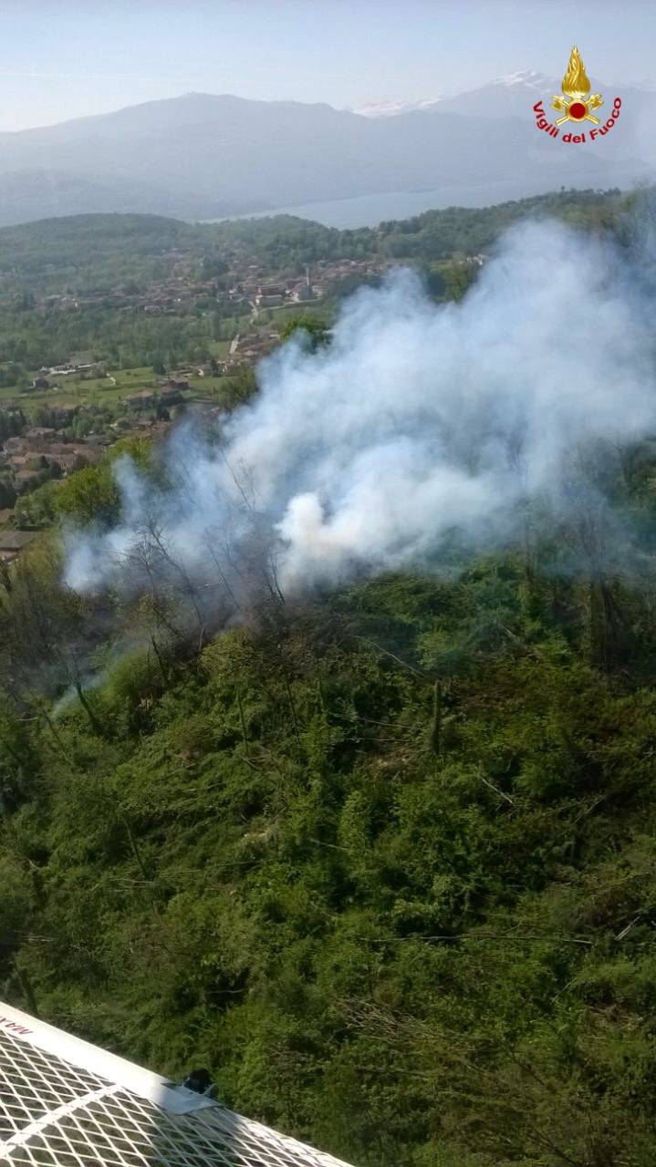 L'incendio di Caravate