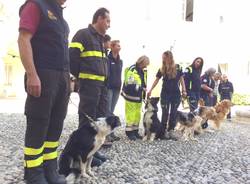 protezione civile unità cinofile e vigili del fuoco