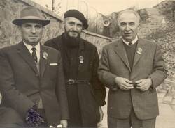 1959 Ad Aosta   Tenconi incontra  l Abbe Pierre e il sindaco di Marsiglia ad una riunione dell associazione internazionale delle citt  gemellate