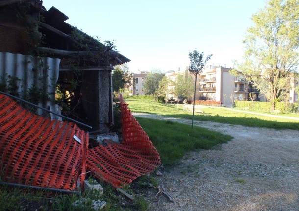 Degrado vicino al parco a Varese