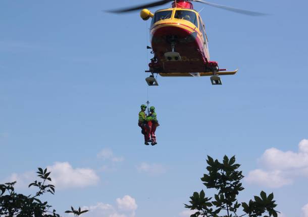 Elisoccorso in azione al Campo dei Fiori