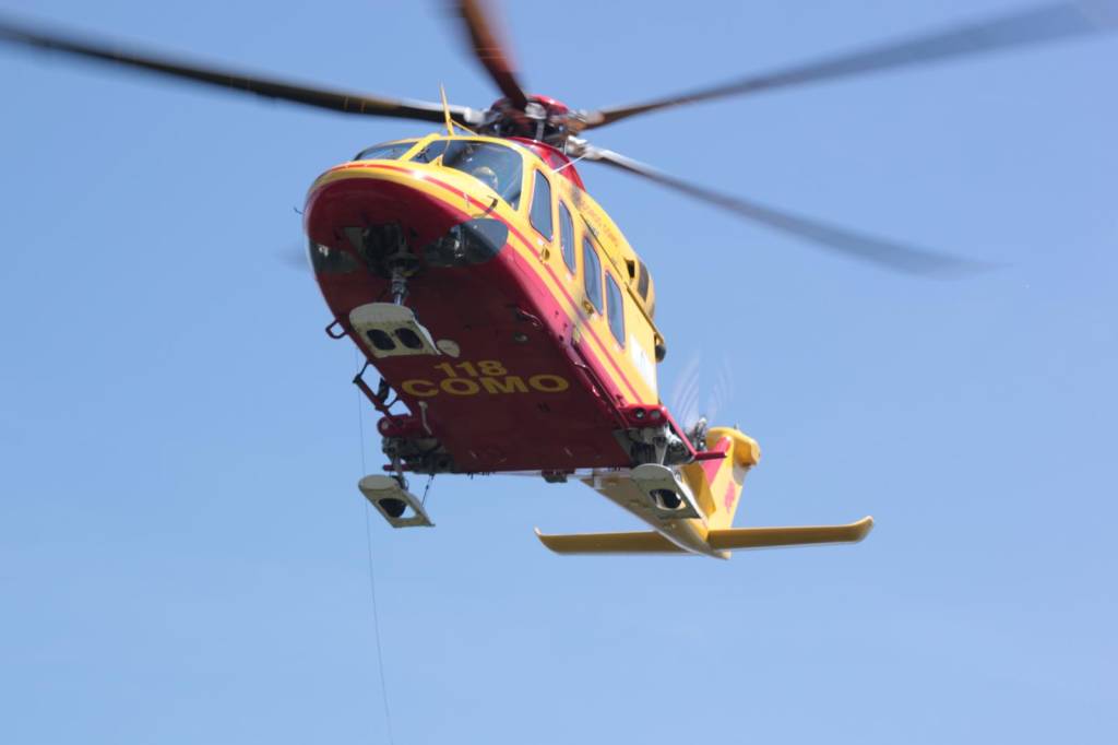 Elisoccorso in azione al Campo dei Fiori