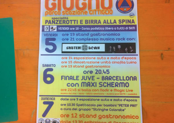 festa, protezione civile, cittiglio,