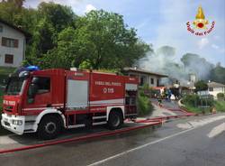 Incendio deposito a Lavena Ponte Tresa