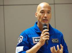 L'astronauta Luca Parmitano a Volandia