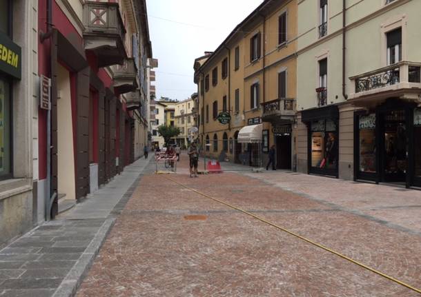 Lavori in via Donizetti a Varese
