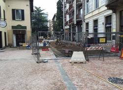 Lavori in via Donizetti a Varese