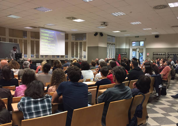 Il climatologo Luca Mercalli all’Universitá dell’Insubria