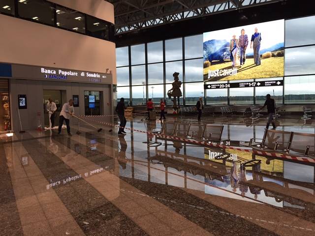 Malpensa allagamento Imbarchi