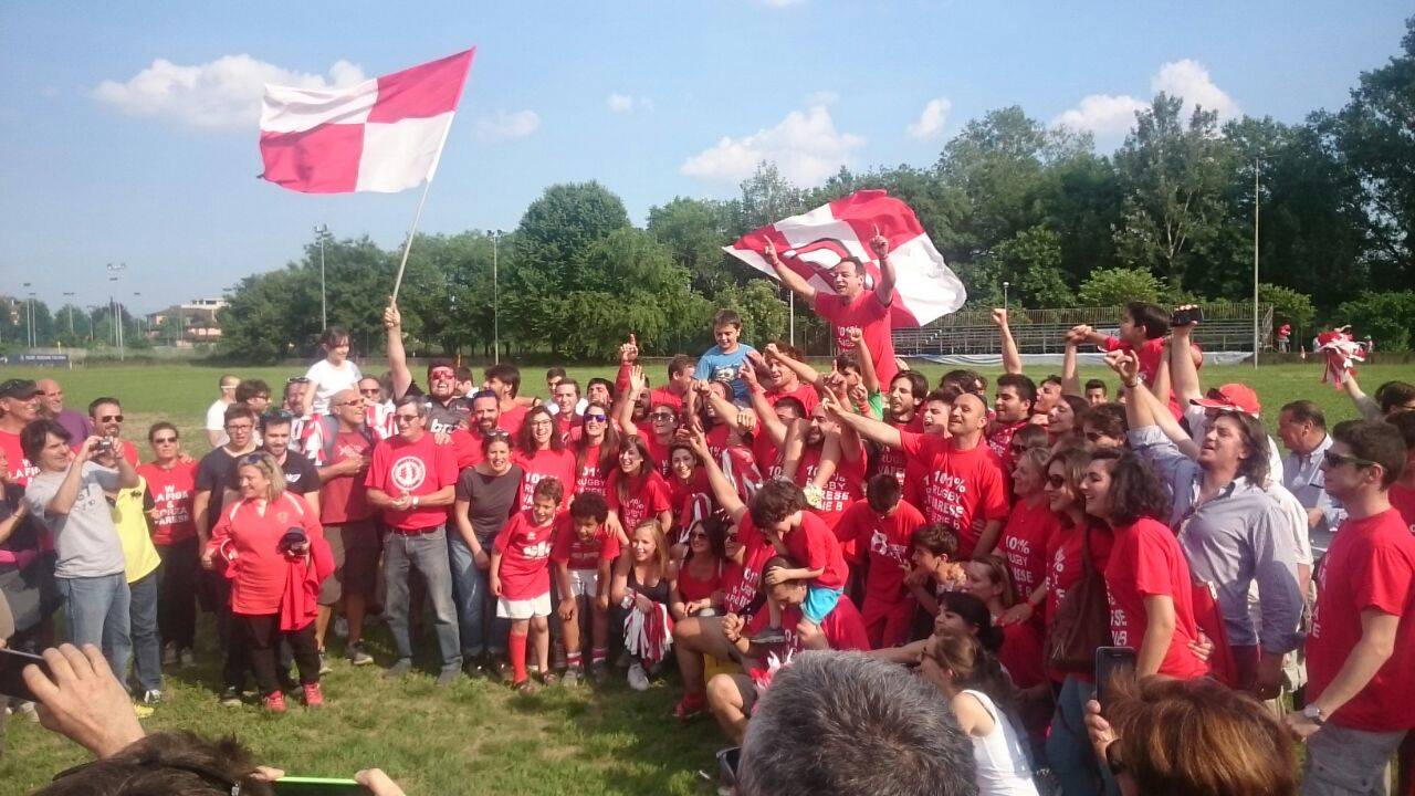 Rugby Varese, festa promozione in serie B