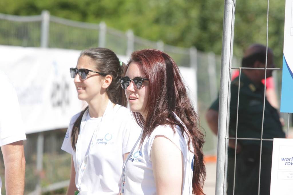 Coppa del mondo di canottaggio, i volontari