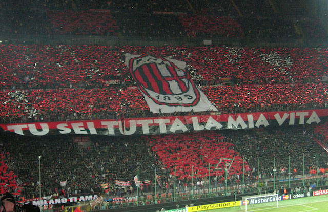 curva tifosi milan calcio
