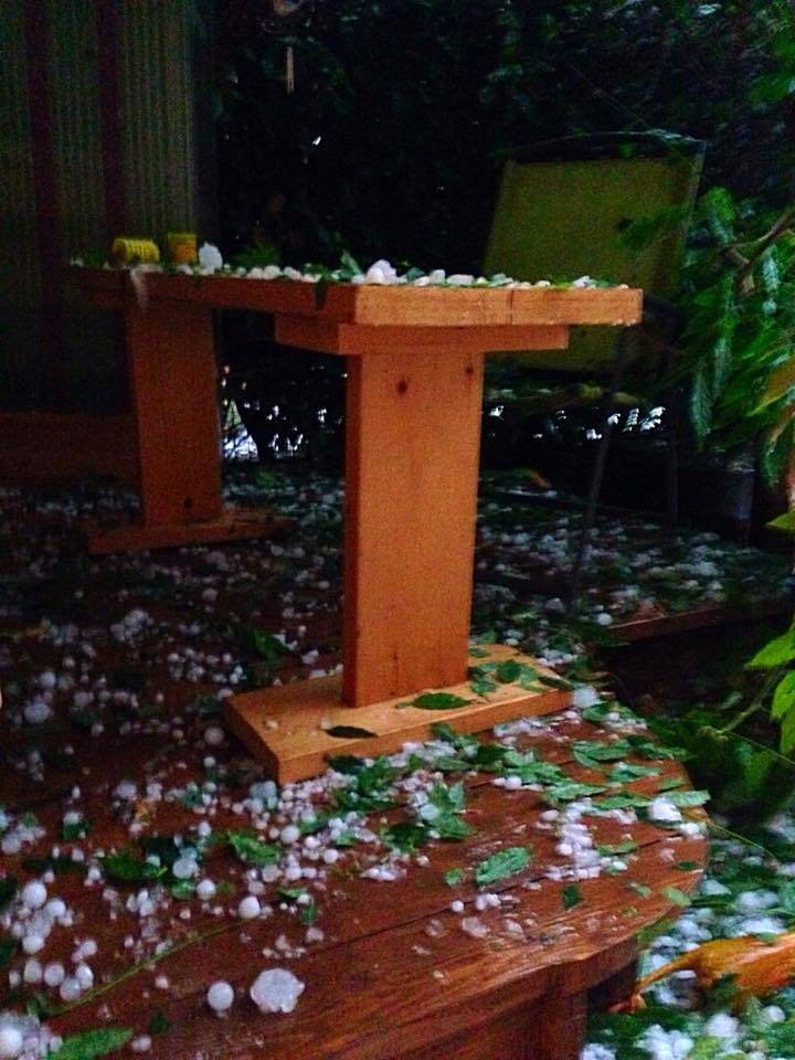 Grandine domenica 14 giugno