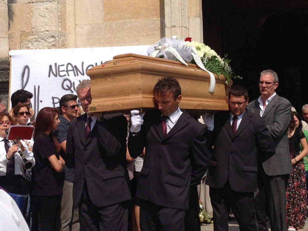 Il funerale di Sara Servidio