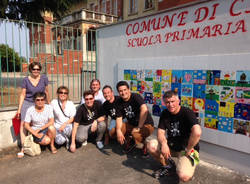 Inaugurato il maxi-mosaico della scuola di Carnago