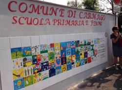 Inaugurato il maxi-mosaico della scuola di Carnago