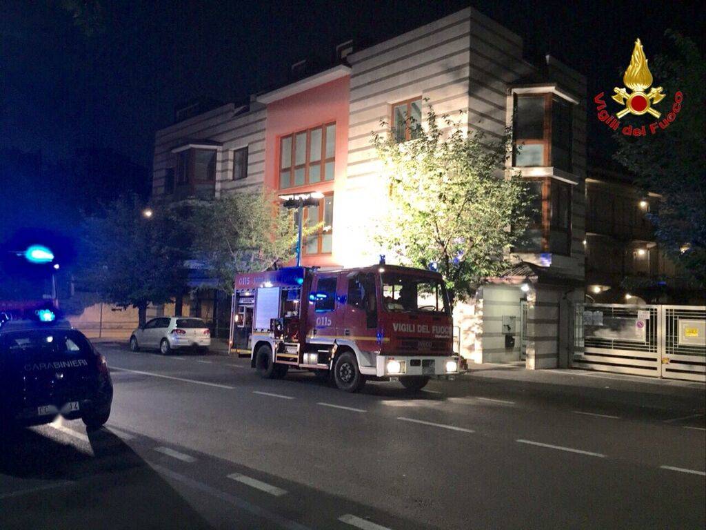 Incendio Gallarate via 25 aprile