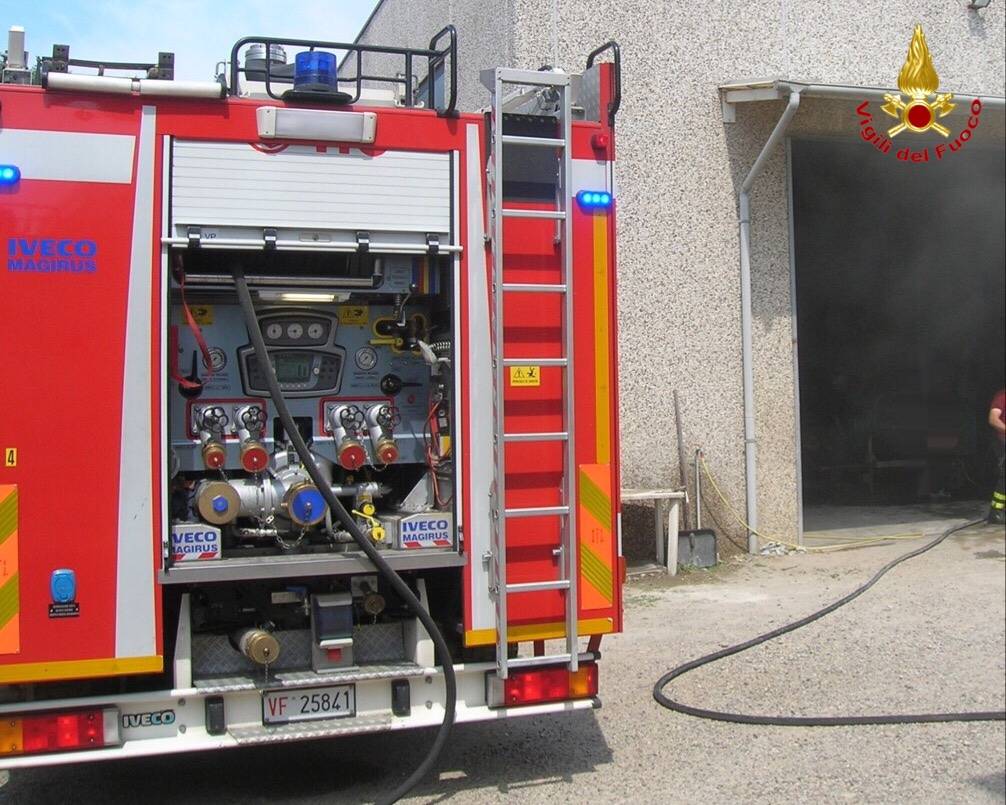 incendio Samarate 25 giugno 2015