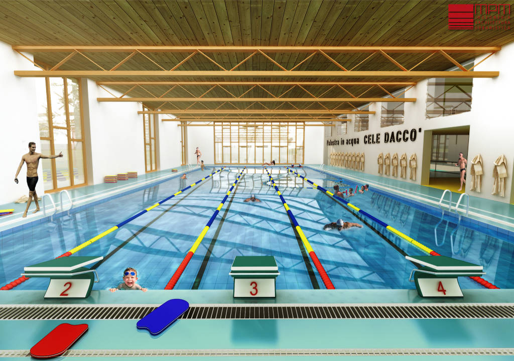 La presentazione della palestra in acqua