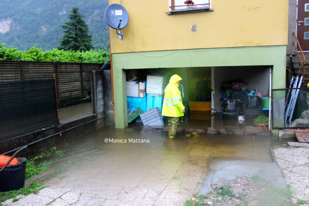 Le foto degli interventi della Protezione Civile a Leveno Mombello