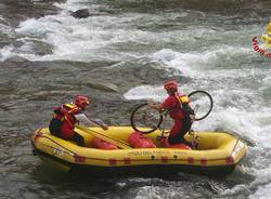 luino, vigili del fuoco, bici, tresa,