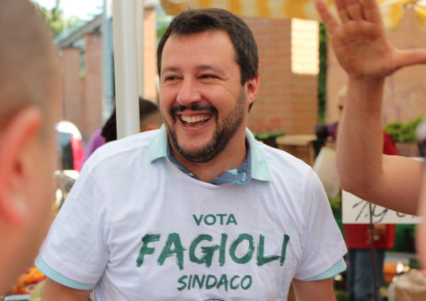 Matteo Salvini a Saronno per Alessandro Fagioli